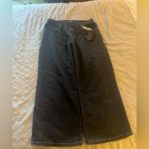 NICE BLACK GRAPHIC JEANS